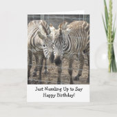 Nuzzling Zebras Kaart (Voorkant)