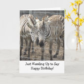 Nuzzling Zebras Kaart (Gele Bloem)