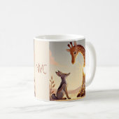 NVC Giraffe en Jackal - Geweldloze Communicatie Koffiemok (Voorkant rechts)