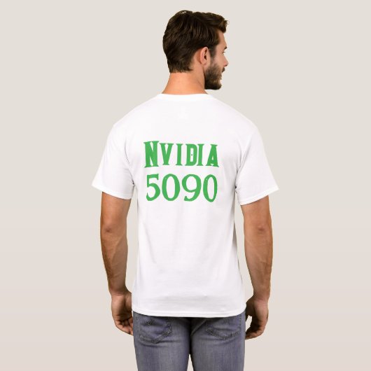 Nvidia 5090-ontwerp t-shirt (Achterkant volledig)