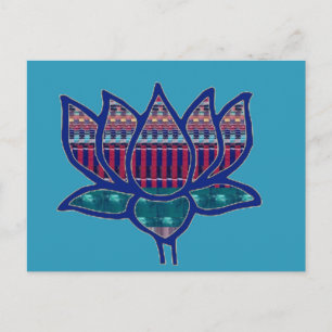 NVN724 Lotus Flower Pure Spirituele Yoga Meditatie Briefkaart
