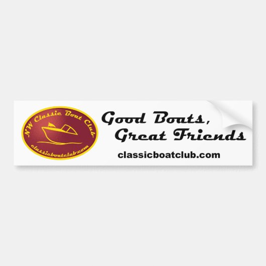 NW Classic Boat Club Bumpersticker (Voorkant)