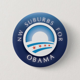 NW-voorsteden voor Obama-Button Ronde Button 5,7 Cm