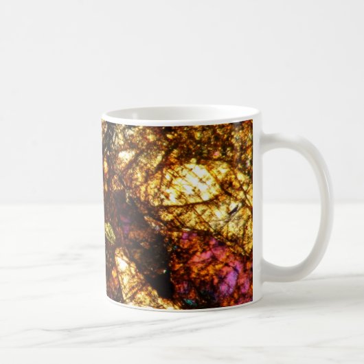 NWA 1877 Koffiebeker Meteorite thin section Koffiemok (Rechts)