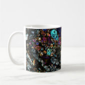 NWA Meteorite Thin Section Coffee Cup 03 Koffiemok (Links)