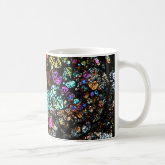 NWA Meteorite Thin Section Coffee Cup 03 Koffiemok (Rechts)