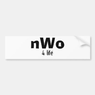 nWo, 4 leven Bumpersticker