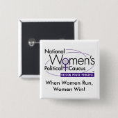 NWPC-Button Vierkante Button 5,1 Cm (Voorkant /achterkant)