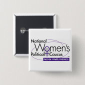 NWPC-Button Vierkante Button 5,1 Cm (Voorkant /achterkant)