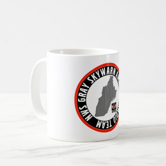 NWS Gray SKYWARN Coffee Mug (Devant gauche)