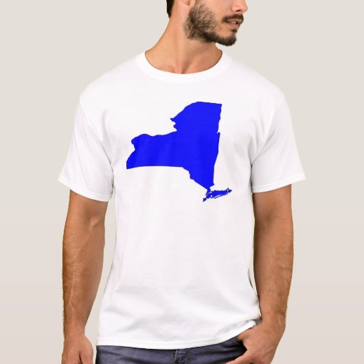 NY Blue State T-shirt (Voorkant)