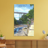 NY Central RR Bridge, Jacob's Ladder Canvas Afdruk (Insitu (Woonkamer))