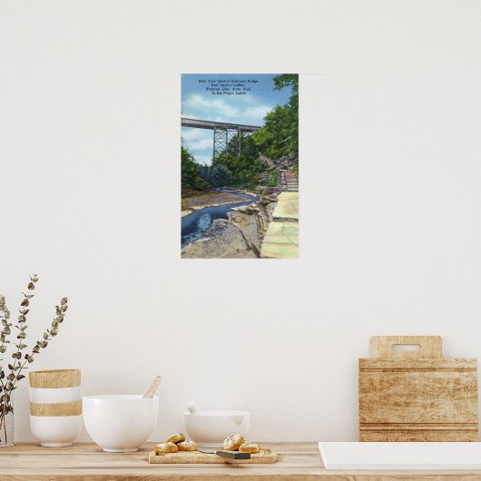 NY Central RR Bridge, Jacob's Ladder Poster (Keuken)