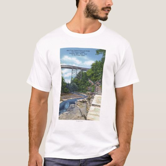 NY Central RR Bridge, Jacob's Ladder T-shirt (Voorkant)
