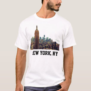 NY City Skyline ESB, LM 7 T-shirt