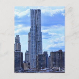 NY door Gehry/8 Spruce St van de East River A1 Briefkaart