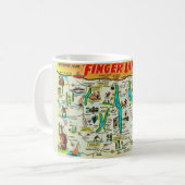 NY Finger Lakes Map Mug (Devant gauche)
