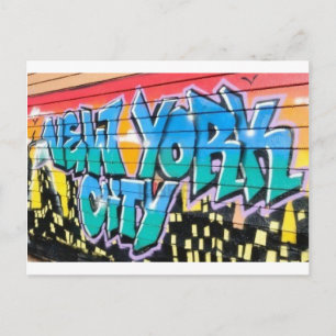 ny graffiti briefkaart