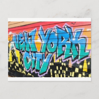 ny graffiti briefkaart