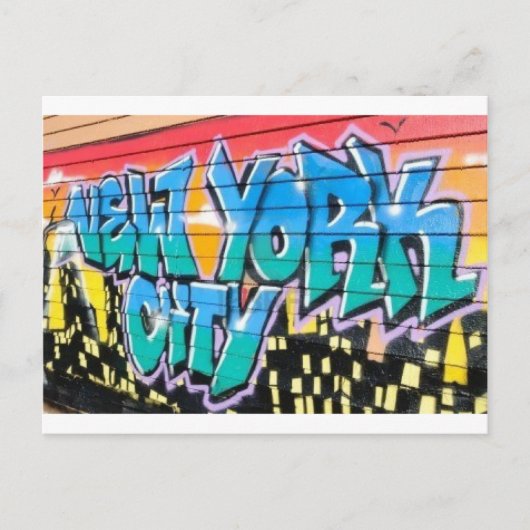 ny graffiti briefkaart (Voorkant)