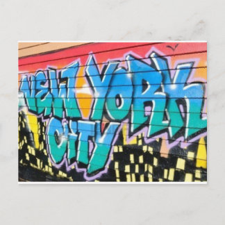 ny graffiti briefkaart