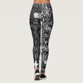 NY GRAFFITI HEEFT LEGGINGS ZWART OMHOOG (Achterkant)