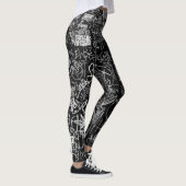 NY GRAFFITI HEEFT LEGGINGS ZWART OMHOOG (Rechts)