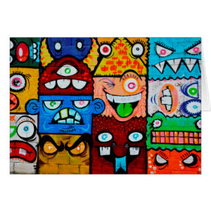 NY Graffiti Street Art - Gekke muzikanten