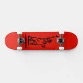 NY Lady Liberty Red Skateboard (Horizontaal)