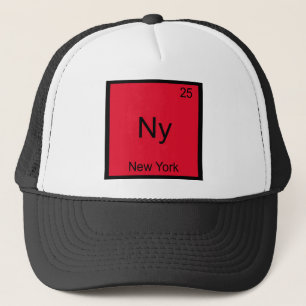 Ny - New York City Element Chemie Symbool T-shirt Trucker Pet
