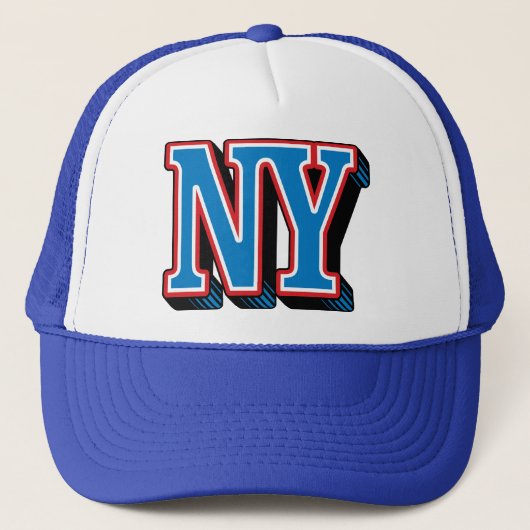 NY New York Trucker Hat Trucker Pet (Voorkant)