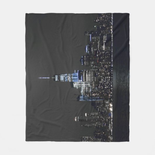 NY Skyline Fleece Deken (Voorkant)
