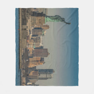 NY Skyline Fleece Deken