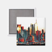 NY Skyline Magnet (Recto/Verso)