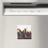 NY Skyline Magnet (In Situ (Lave-vaisselle))