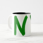 NY Text Coffee Mok (Voorkant links)
