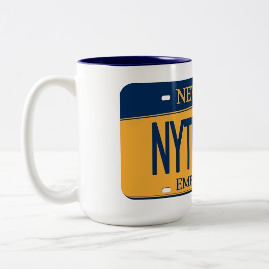 NY TROOPER NY Licence Plate Mug (Gauche)