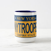 NY TROOPER NY Licence Plate Mug (Centre)