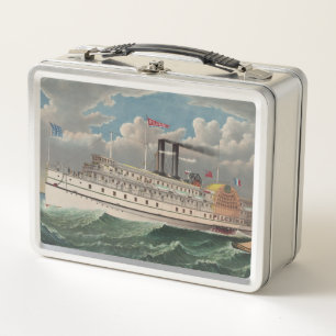NY Voyage Grand Paddlewheel Stoomschip The Pilgrim