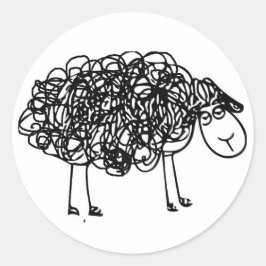 NYAHM Logo zwarte schapen Ronde Sticker