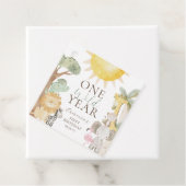 Nyala Safari Dieren Een Wild Jaar Eerste Verjaarda Bedankjes Labels (In situ)