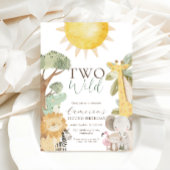 Nyala Safari Dieren Twee Wilde Tweede Verjaardag Kaart