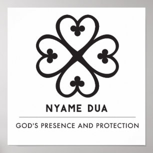 Nyame Dua   God's presence and protection Poster