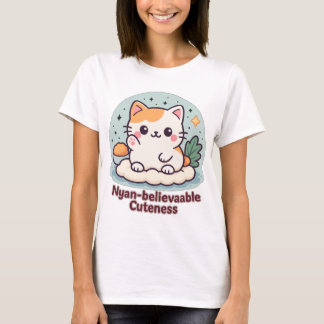 Nyan-believable Cuteness – Schattigee Kawaii Cat T-shirt