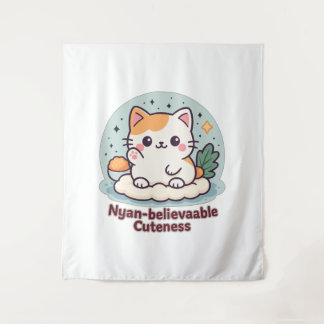 Nyan-believable Cuteness – Schattigee Kawaii Cat Wandkleed
