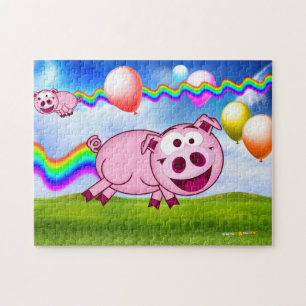 Nyan Cat vergeeft Varken puzzel