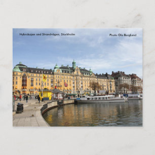 Nybrokajen en Strandvägen, Stock.. Briefkaart