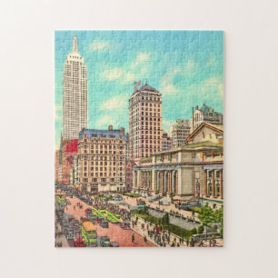 NYC - 42nd Street & 5th Ave. 11x14 Legpuzzel