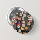 NYC 9-11 Memorial Ronde Button 5,7 Cm (Voorkant /achterkant)