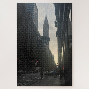 NYC Art Deco Skyscraper Chrysler Building Sunset Legpuzzel